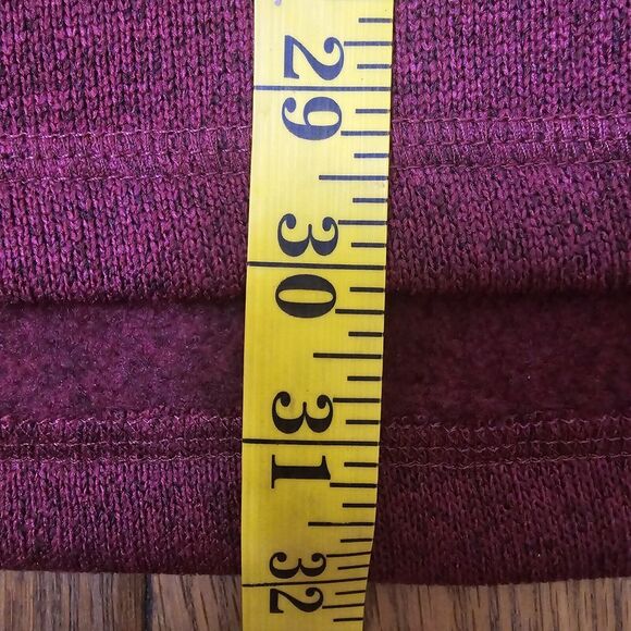 Wrangler Authentics Men's Size 2XL Dark Red 1/4 Zip Pullover Sweater - Picture 12 of 13